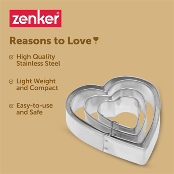 Cookie Moulds Heart Shaped Pack of 4