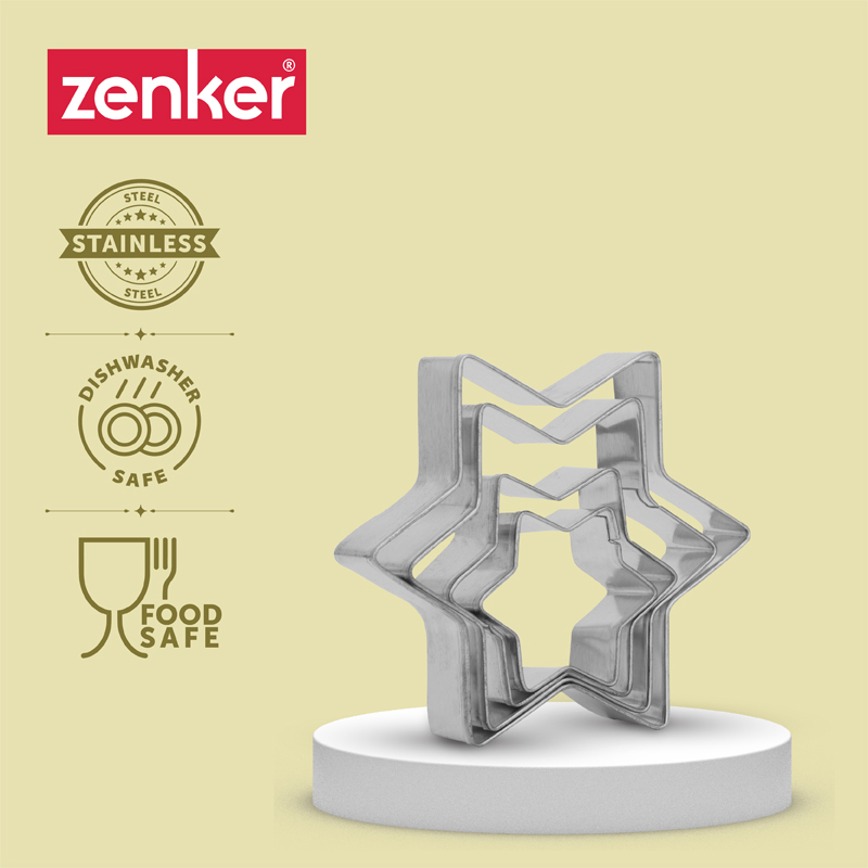 Cookie Moulds Star Shape Pack of 4