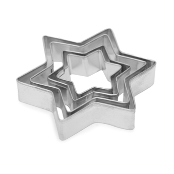 Cookie Moulds Star Shape Pack of 4