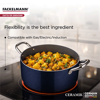 Ceramik Casserole w Glass Lid 20 CM|3.3 L