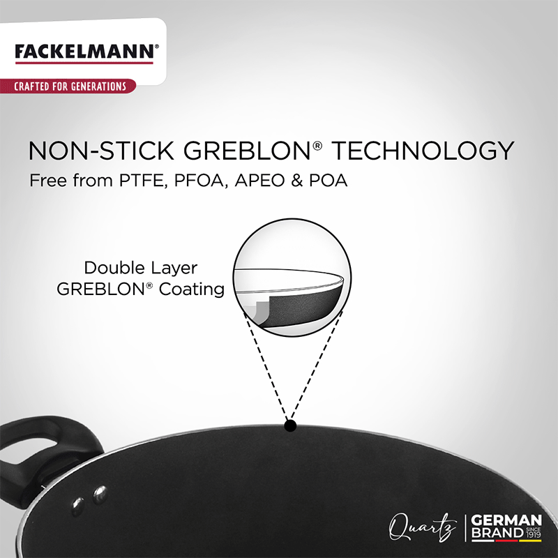 Quartz Casserole w Glass Lid 20 CM|3.3 L