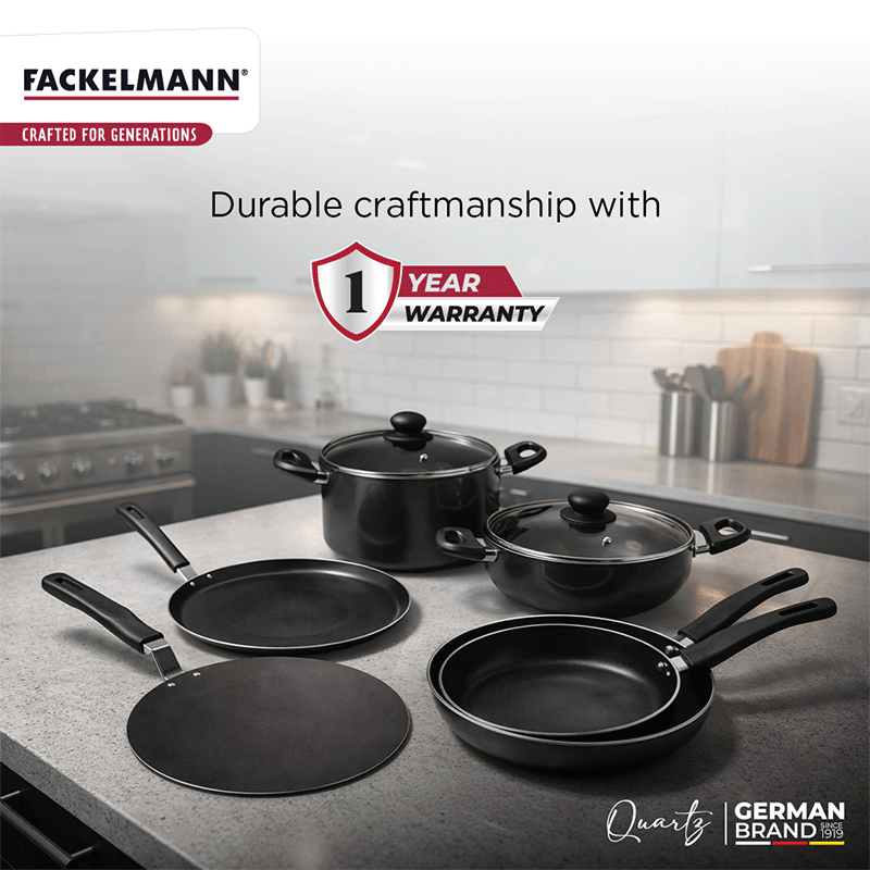 Quartz Casserole w Glass Lid 20 CM|3.3 L