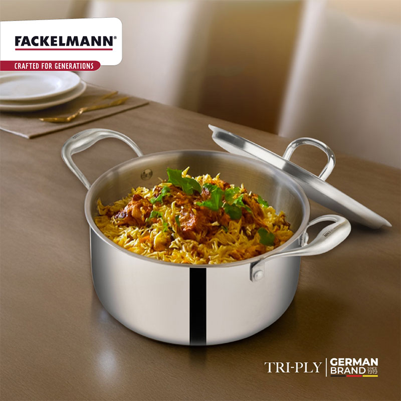 Triply Casserole with Lid20 CM|3.3 L