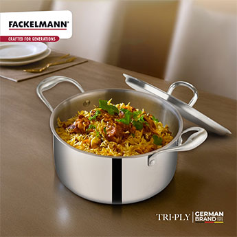 Triply Casserole with Lid20 CM|3.3 L