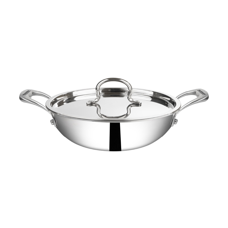 Triply Kadhai w SS Lid 20 CM|1.5 L