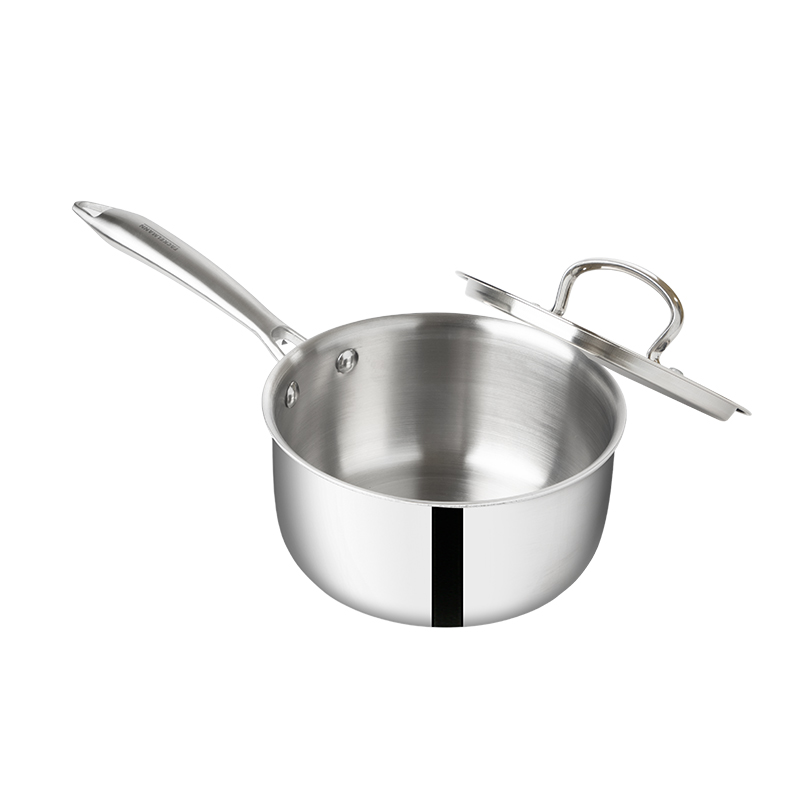 Triply Saucepan w SS Lid 14 CM|1.1 L