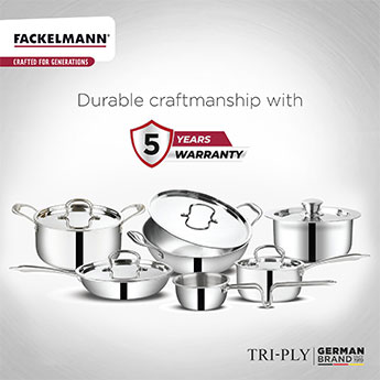 Triply Saucepan w SS Lid 14 CM|1.1 L