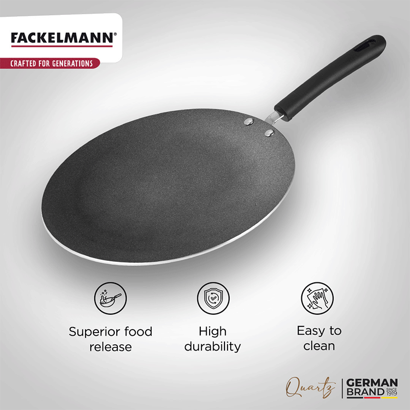 Quartz Nonstick Concave Tawa 25 CM