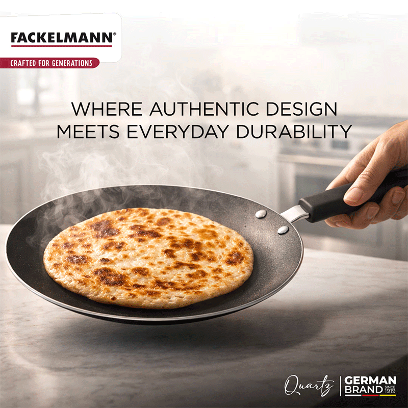 Quartz Nonstick Concave Tawa 25 CM