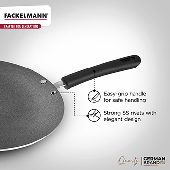 Quartz Nonstick Concave Tawa 25 CM