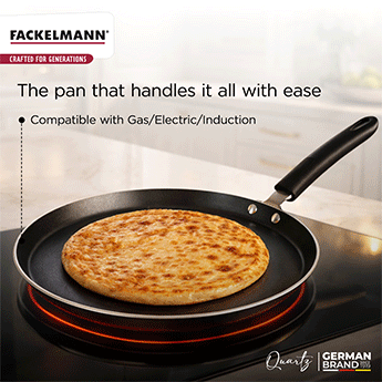 Quartz Nonstick Flat Tawa 25 CM