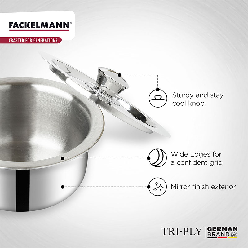 Triply Tope with Lid 14 CM|1.1 L