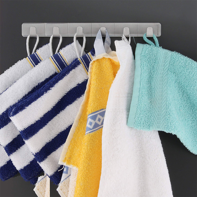 Adhesive Ledge With 6 Hooks