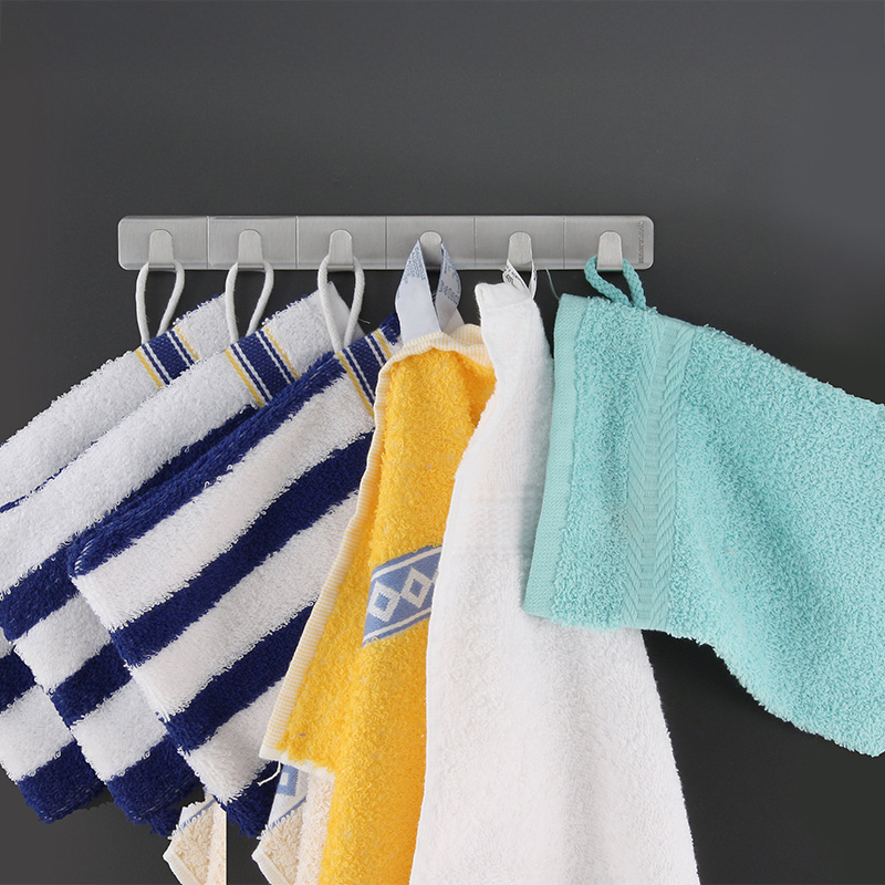 Adhesive Ledge With 6 Hooks