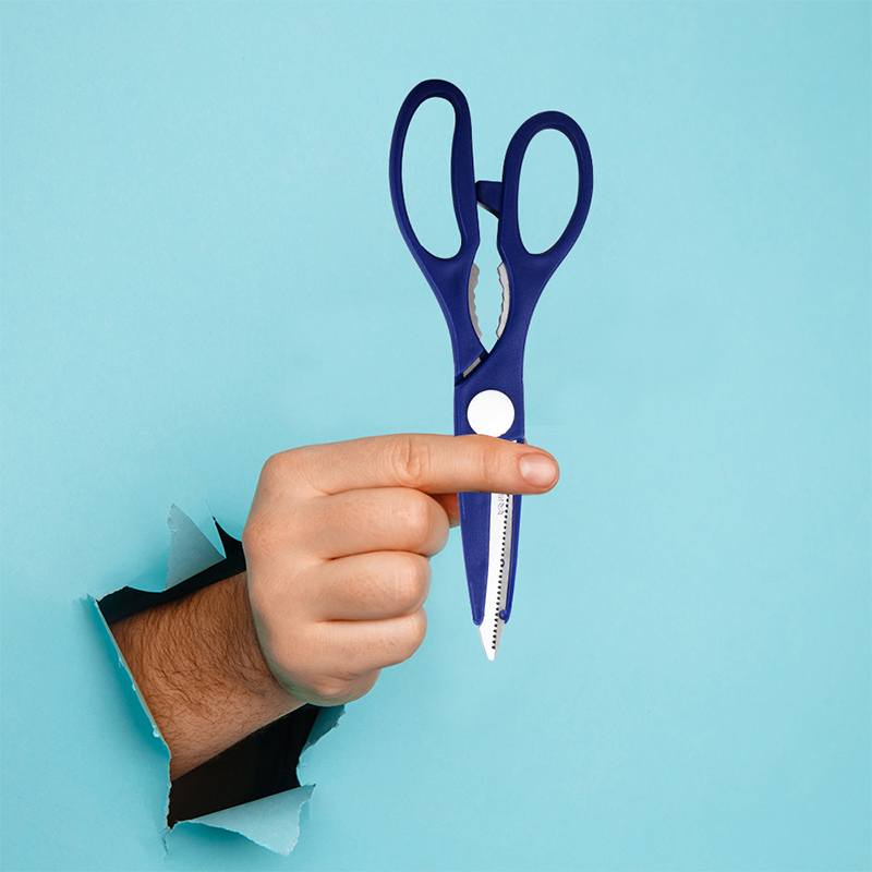 Super Scissors and Opener 2 in 1 | 21 CM Blue