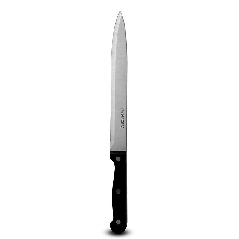 Meat knife Mega Plain Blade 32 CM Black