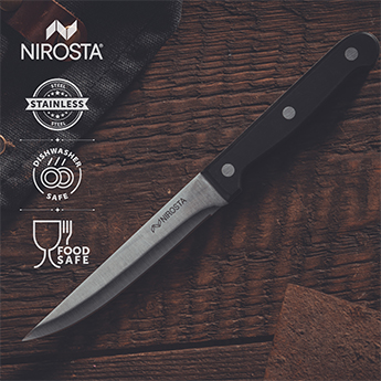 Steak Knife Mega Plain Blade 21 CM Black