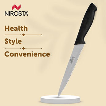 Nirosta Alpha Large Kitchen Knife - Large Serration