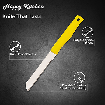 Sharp Vegetable Knife Yellow