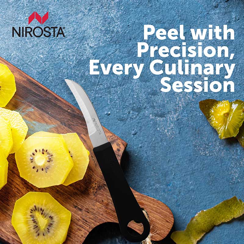 Peeling Knife Plain Blade 16.5 CM Black