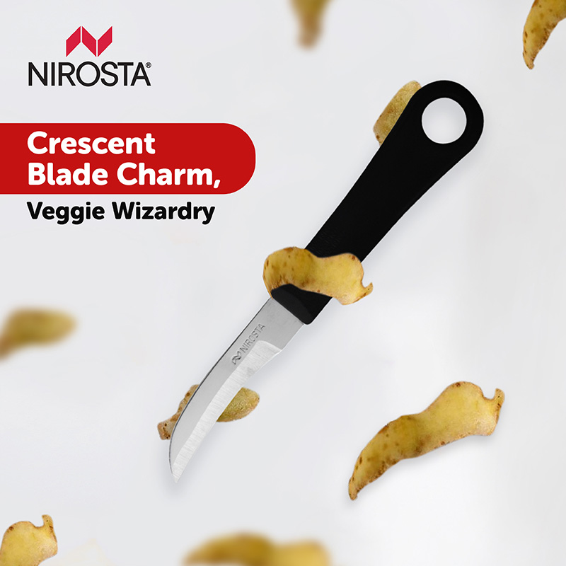 Peeling Knife Plain Blade 16.5 CM Black