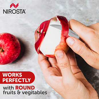 Peeling Knife Rosewood Handle Plain Blade 16 CM Brown