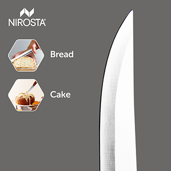 Carving Knife Rosewood Handle Plain Blade 29.5 CM Brown